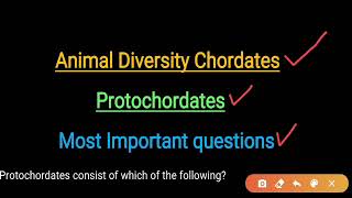 Protochordates and Chordates mcqs Animal kingdom mcq Important questions [upl. by Mcgraw775]