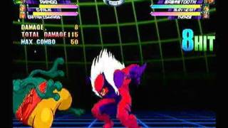 MvC2 Sabretooth 100 Combo 1 meter [upl. by Anitirhc855]