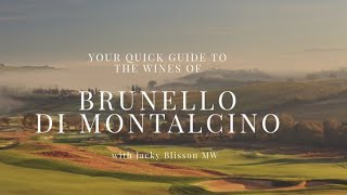 Your Quick Guide to Brunello di Montalcino Wines [upl. by Wearing]