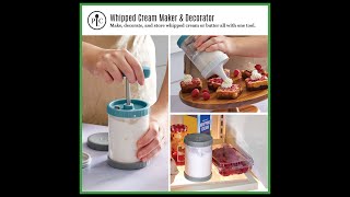 Whipped Cream Maker amp Decorator [upl. by Adianes]