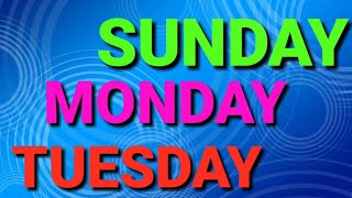 days of the week  Sunday  Baby song  nursery rhyme  song for kids  kids study Sunday Monday [upl. by Aimac]