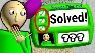 I Got The Impossible Question RIGHT  Baldis Basics [upl. by Grady154]