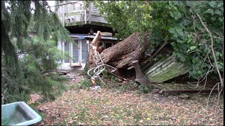 Damage from a Reverse Seiche Port Colborne Ontario [upl. by Hoehne]