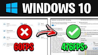 How To Optimize Windows 10 For GAMING  Best Settings for FPS amp NO DELAY UPDATED [upl. by Russo33]