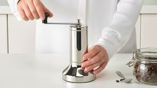 Ikea coffee grinder Metallisk review [upl. by Derr125]