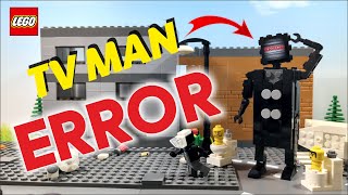 TV Man ERROR LEGO Skibidi Toilet How to make lego TV Man [upl. by Ajnot943]