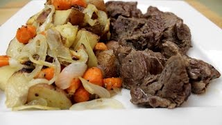 Pot Roast with Potatoes Carrots and Onions [upl. by Idner]