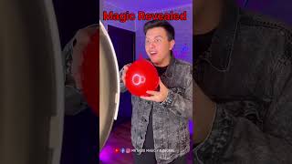 Best Balloon 🎈 Magic Trick Revealed magic magicmethod magicperformance magicrevealed [upl. by Nutter]