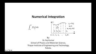 Numerical Integration Quadrature NewtonCotes Formula [upl. by Stoughton]