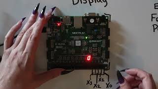 4 to 16 Decoder with 7Segment Display FPGA Project [upl. by Suidaht144]