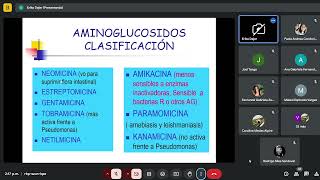 CLASE DE FARMACOLOGIATEMA AMINOGLUCOSIDOS Y QUINOLONAS [upl. by Jacques]