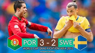 Portugal 32 Sweden 》 World cup Qualifier ● Hattrick  Ronaldo Extended Highlights And Goals HD [upl. by Kenwrick]