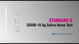 English subtitle Guide for STANDARD Q COVID19 Ag Saliva Home Test [upl. by Odrude]