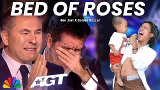 Golden Buzzer The judges cried when the strange baby from the Philippines sang the Bed Of Roses song [upl. by Zoha]