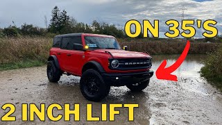 I MADE MY OWN SASQUATCH 2” ZONE LIFTED MY 2021 BRONCO BIG BEND  Sasquatch Fenders Flares [upl. by Tore]