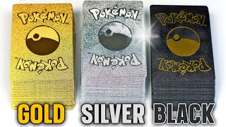 Opening Pokemon cards  GOLD  SILVER  BLACK [upl. by Ecerahc]