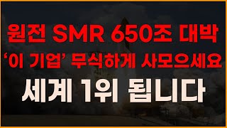 원전 SMR 650조 대박 이기업 무식하게 사모으세요 세계 1위 됩니다 두산에너빌리티 10월주식전망 두산중공업 한전기술 보성파워텍 대한전선 지투파워 [upl. by Enymzaj]