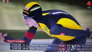 NK allround en sprint schaatsen Thialf Heerenveen februari jaar 2024 mannen 5000 meter [upl. by Noerb]