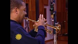 Wynton Marsalis recording quotAbblasenquot for CBS Sunday Morning [upl. by Eelahc456]