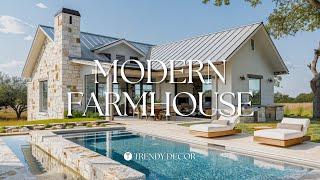 Modern Farmhouse Interior with Trendy Backyard garden Decor Inspiration [upl. by Coretta374]