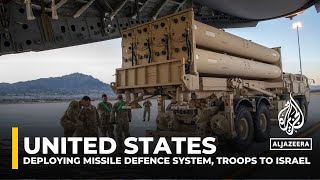 Pentagon confirms US to deploy THAAD antimissile system and troops to Israel amid Iranian threats [upl. by Ahsekin961]