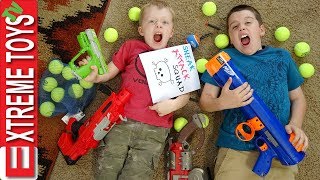 Ethan and Cole Sneak Attack Squad Nerf Bazooka Blast [upl. by Elvera]