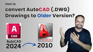 How to Convert AutoCAD Drawings to Older version  AutoCAD tutorial for beginner [upl. by Ebony]