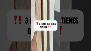 📚 3 LIBROS QUE DEBES LEER ANTES DE MORIR librosrecomendados librosclasicos novelas ensayos [upl. by Enyar]