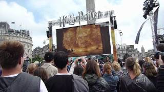 Harry Potter and the Deathly Hallows part 2 trailer at Trafalgar Square [upl. by Hescock522]