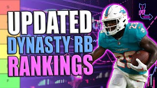 UPDATED DYNASTY RB RANKINGS  TIERS  Dynasty Fantasy Football Running Backs [upl. by Elizabet]