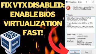 Solving VTX Disabled in BIOS Enable Virtualization with this Simple Guide [upl. by Anekam905]