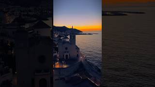 Subirse en Sitge Amanecer en Sitges рассвет в Sitges sunset sunrise nature ocean travel love [upl. by Kyle449]