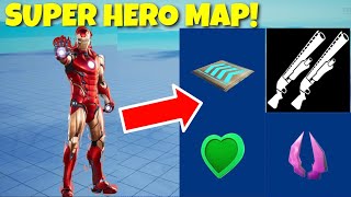 How To Make A SUPER HERO BOX FIGHTZONE WARS MAP In Fortnite Creative 10 Advanced Tutorial [upl. by Eural]