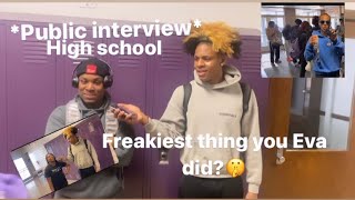 Freakiest thing you ever done 🤫chicago High School Edition📚Public Interview [upl. by Poree]