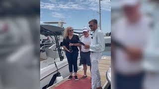 BENETEAU Flyer 8 SUNdeck Christening [upl. by Maillw554]