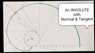 Involute with Normal ampTangent Engineering Drawing [upl. by Benkley994]