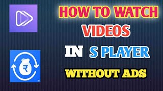 HOW TO WATCH MDISK VIDEOS AND DOWNLOADHOW TO WATCH VIDEOS IN S PLAYER WITHOUT ADSMDISK MOD [upl. by Bakki]