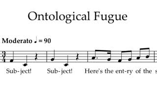 Ontological fugue  the fugue that explains itself [upl. by Aydin40]