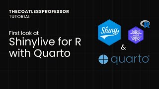 Creating a Serverless R Shiny App using Quarto with R Shinylive quotIncludequot method [upl. by Retxab]