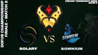 FINALE DOFUS Championship Fall 2024  Solary vs Somnium  Match 2 [upl. by Mabelle]