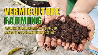 AMAZING VERMICULTURE FARMING  PWEDE PALANG KUMITA UP TO P65K EVERY 45 DAYS SA VERMICOMPOSTING [upl. by Sassan]