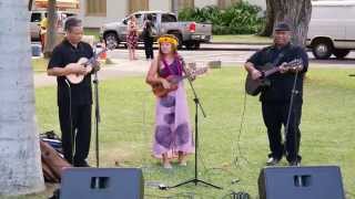 Raiatea Helm at the Kamehameha Day Lei Draping Ceremony 2015 [upl. by Pollard69]