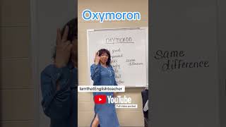 Oxymoron Let’s learn about what this term means teach grammareducator englishlanguage grammar [upl. by Finer]