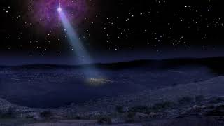 Comet as Star of Bethlehem animated STOCK FOOTAGE [upl. by Schwenk]