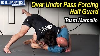 Over Under Pass Forcing Half Guard by Team Marcelo [upl. by Ellenohs]