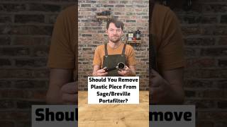 Should You Remove This Plastic Piece From Your SageBreville Portafilter coffee shorts barista [upl. by Eolc]