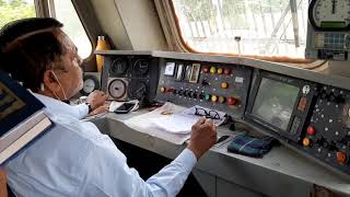 Foot plate inspection  inside rail engine  palam to gurgaon  loco riding of pwi with loco pilot [upl. by Squire]