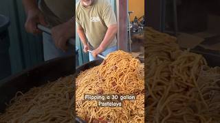 Flipping a 30 gallon Pastalaya shorts goodvibes recipe louisiana [upl. by Leahpar]