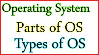 What is Operating SystemOS  Main Parts of Operating System   Types of Operating System [upl. by Lindly]