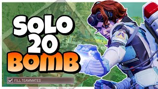 Solo Queue 20 BOMB With Horizon  Apex Legends [upl. by Soraya500]